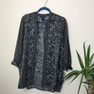 🔥 H&M Mixed Print Lightweight Blazer Jacket